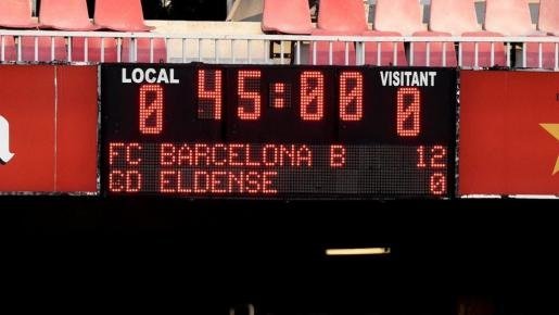 Resultado Barça B - Eldense | Fuente: ultimahora.es