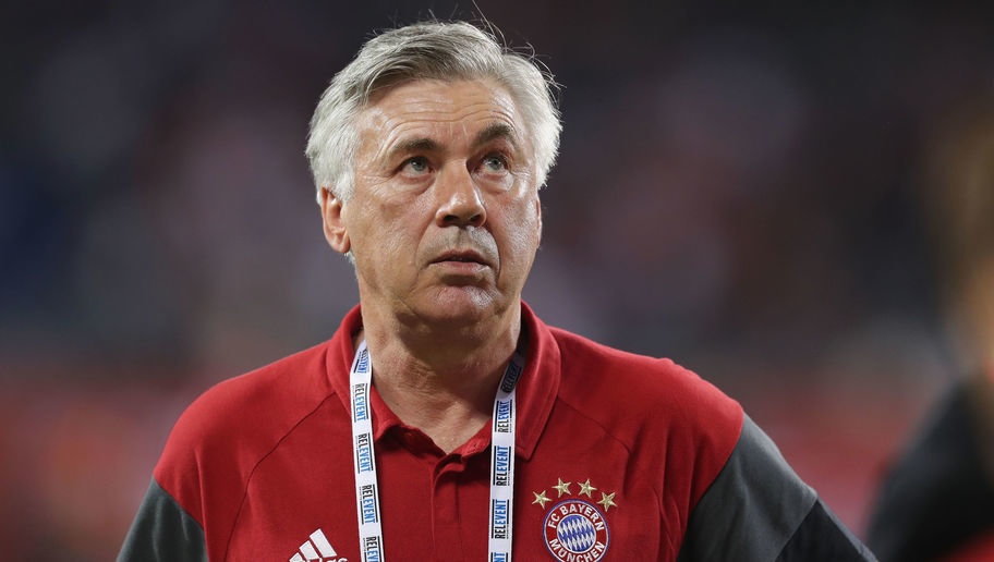 CHICAGO, IL - JULY 27:  Team coach Carlo Ancelotti of Bayern Muenchen leaves the pitch after his team's loss of the International Champions Cup between FC Bayern Muenchen and AC Milan of AUDI Summer Tour USA 2016 at Soldier Field on July 27, 2016 in Chicago, Illinois.  (Photo by Alexandra Beier/Bongarts/Getty Images)